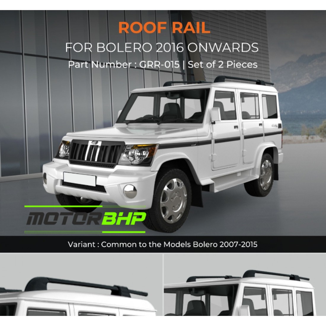 Buy Mahindra Bolero Roof Rail OE Car Accessories Online In